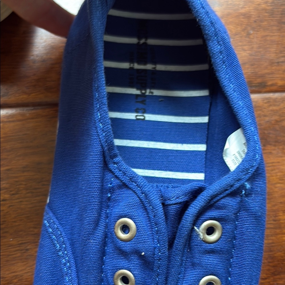 Women’s Canvas Shoes - Blue, Navy, Green, White - Picture 14 of 15